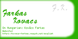 farkas kovacs business card